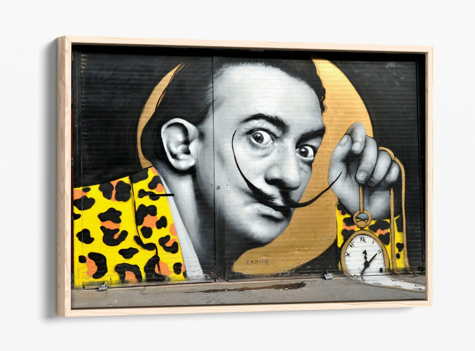 Salvador Dali Canvas Art - Graffiti Wall Art | Float Effect Canvas Print