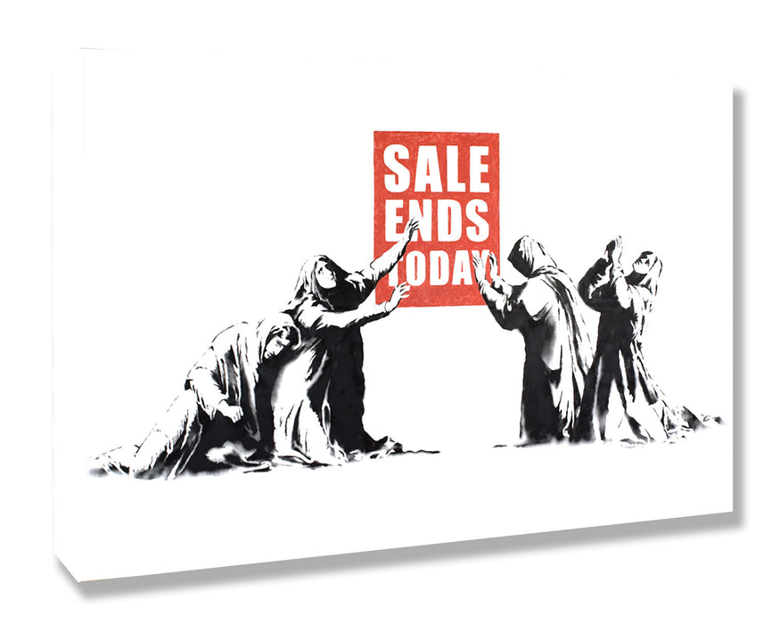 BANKSY CANVAS STREET WALL ART PRINT ARTWORK - SALE ENDS TODAY