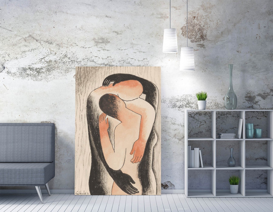 MIKULAS GALANDA, EMBRACE -CANVAS WALL ARTWORK PICTURE PRINT