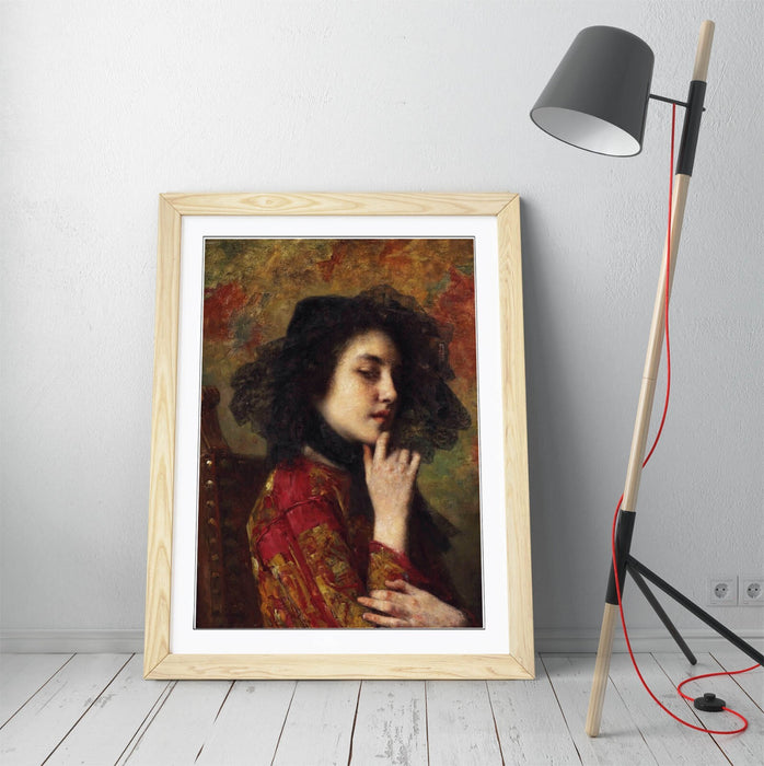 Framed Art Poster - Georgian Princess Portrait Wall Art Print | UK Made