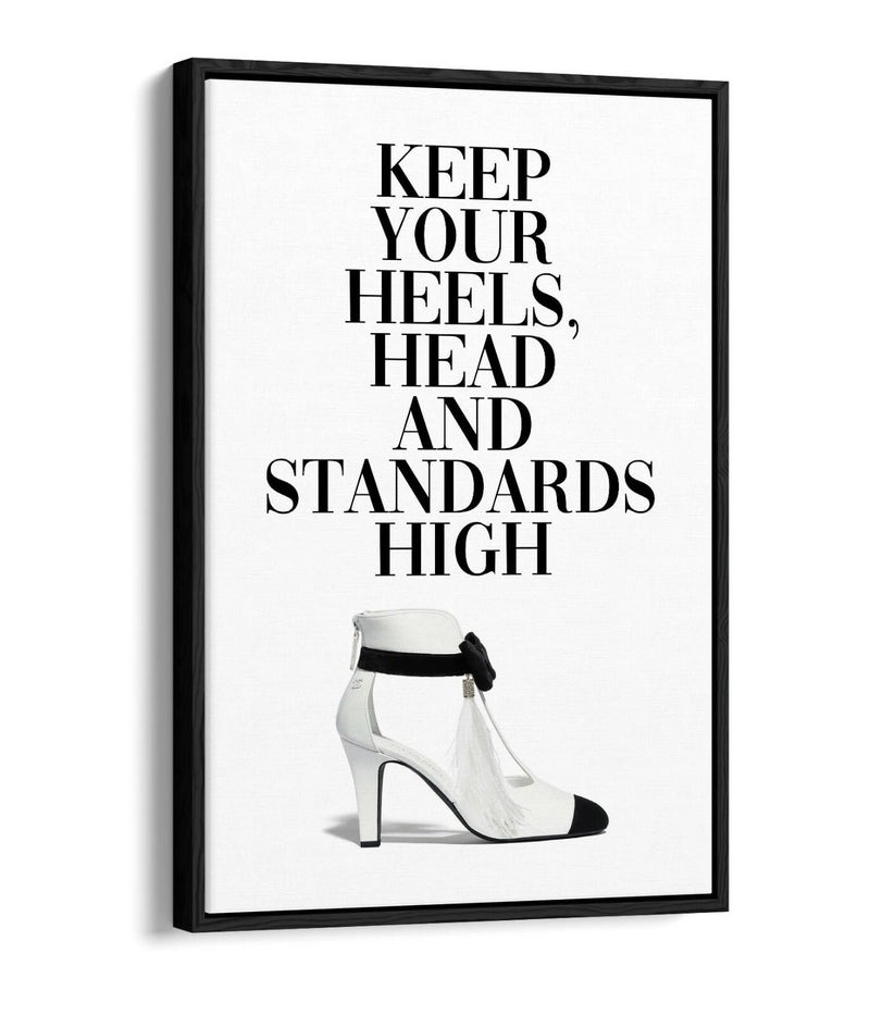 Canvas Wall Art - Float Effect Canvas Print With Premium MDF Frame - Black
