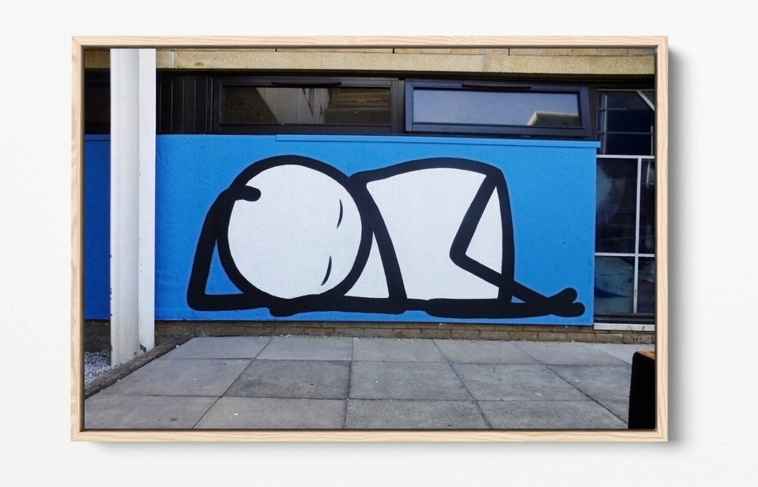 Canvas Wall Art – Stik Graffiti Wall Print With Float Effect & Vibrant Colors