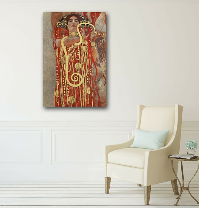 CANVAS WALL ART PRINT ARTWORK PICTURE FRAMED POSTER Gustav Klimt Hygieia Goddess