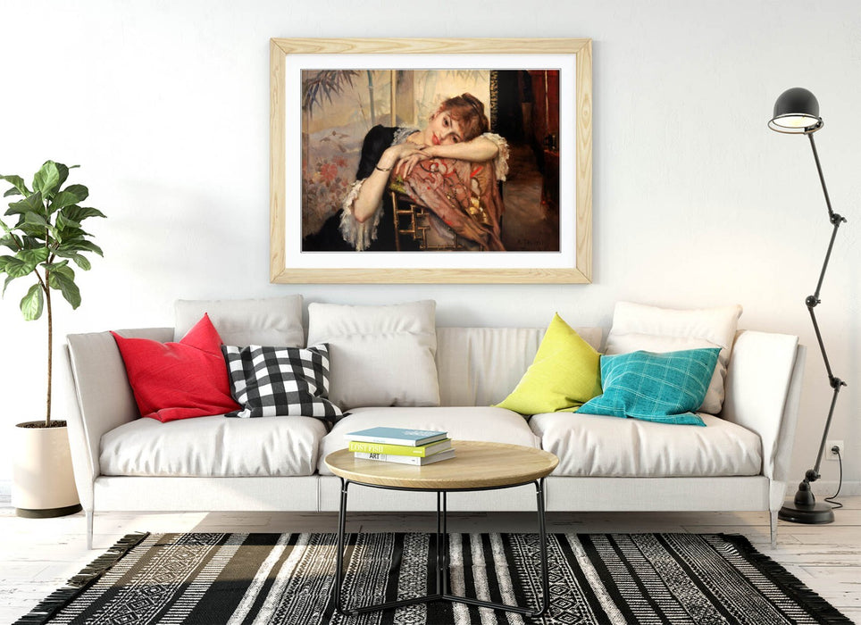 Framed Wall Art Poster - Albert Edelfelt Print, Parisienne Wall Art, UK Handmade Frames