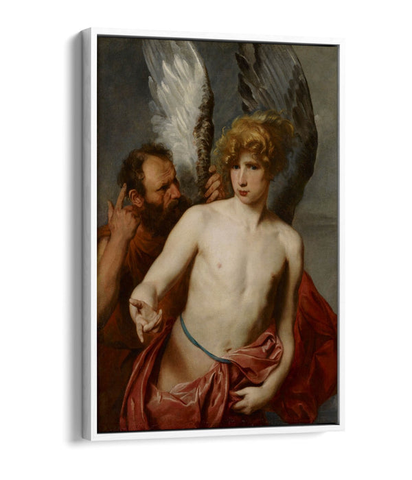 Float Effect Canvas Art – Premium Van Dyck Daedalus & Icarus Wall Print