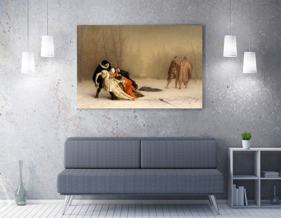 JEAN-LEON GEROME, THE DUEL AFTER THE MASQUERADE -CANVAS WALL ARTWORK PIC PRINT