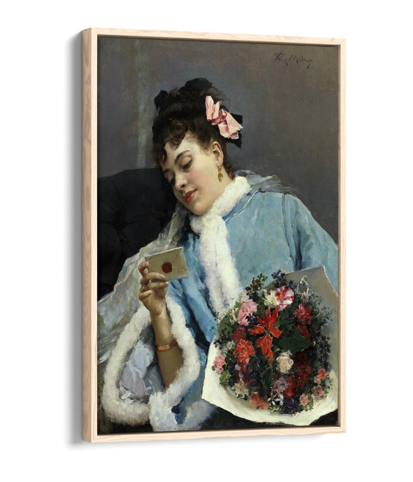 Float Effect Canvas Art – Raimundo Madrazo Love Letter Print, Ready to Hang