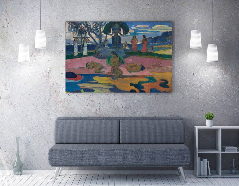 Canvas Wall Art - Paul Gauguin Day of the God Painting on Archival Grade Canvas