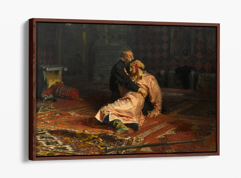 Float Effect Canvas Art | Ivan The Terrible And His Son - Premium 30mm Deep Frame