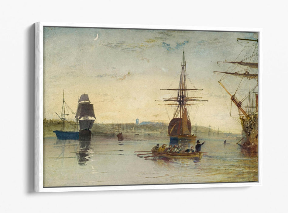 Float Effect Canvas Art - J.M.W Turner Isle Of Wight Print | Custom MDF Frame