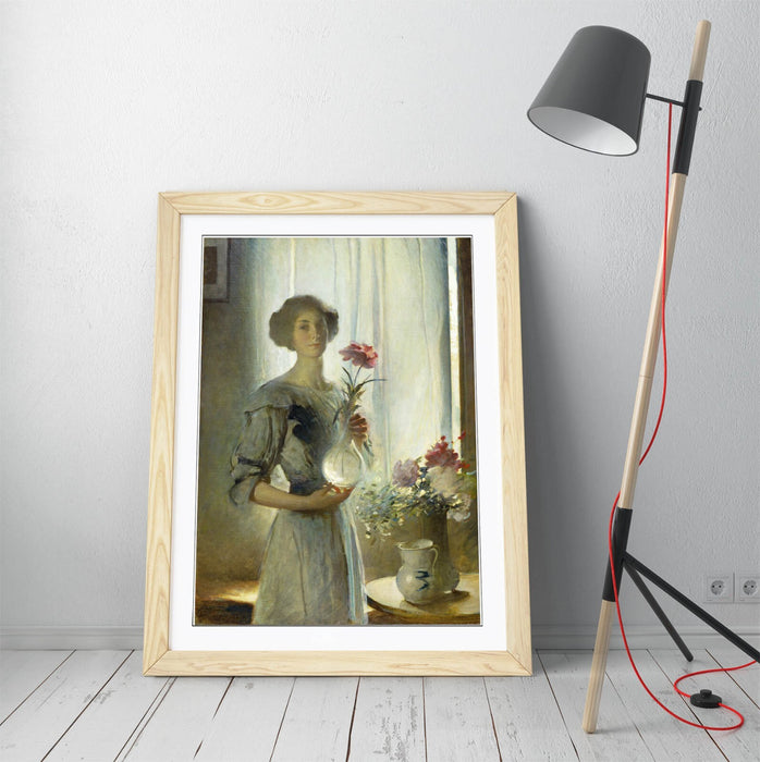 Framed Wall Art Poster Featuring John White Alexander June Painting - Handmade UK