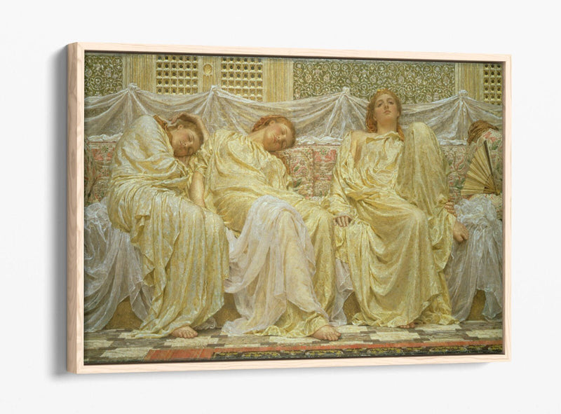 Float Effect Canvas Art – Albert Joseph Moore Dreamers Print on MDF Frame