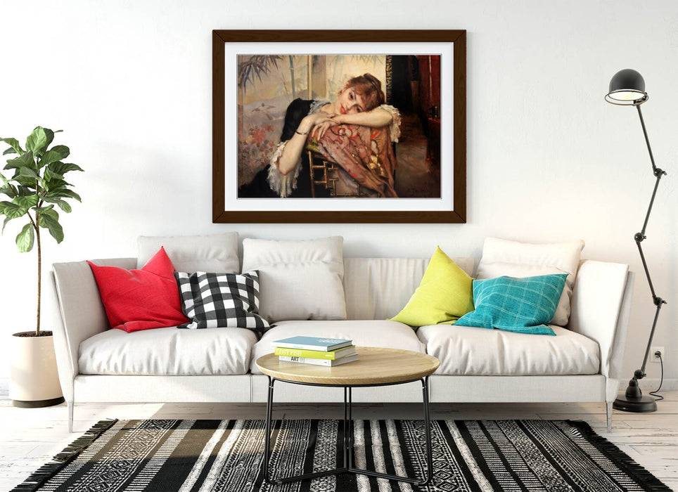 Framed Wall Art Poster - Albert Edelfelt Print, Parisienne Wall Art, UK Handmade Frames