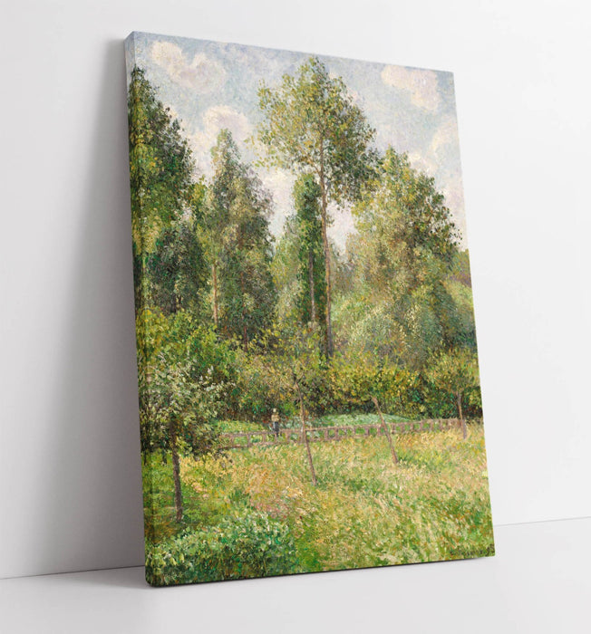Canvas Wall Art – Handmade Canvas Art Print of Camille Pissarro Poplars Eragny Painting