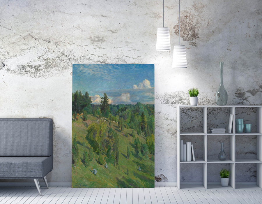 Canvas Wall Art – August Eiebakke Landscape Sun Artwork Print | Premium Satin Finish