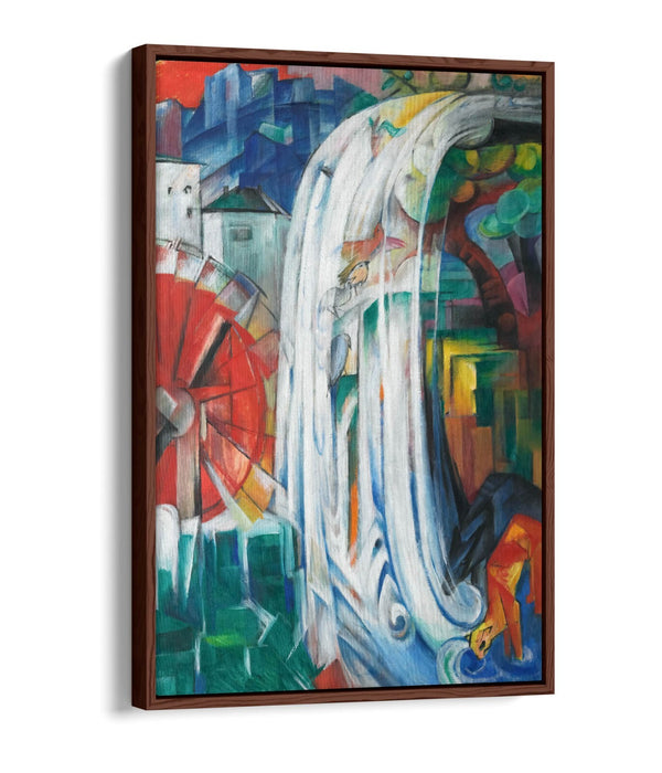 FRANZ MARC, THE BEWITCHED MILL -FLOAT EFFECT CANVAS WALL ART PRINT