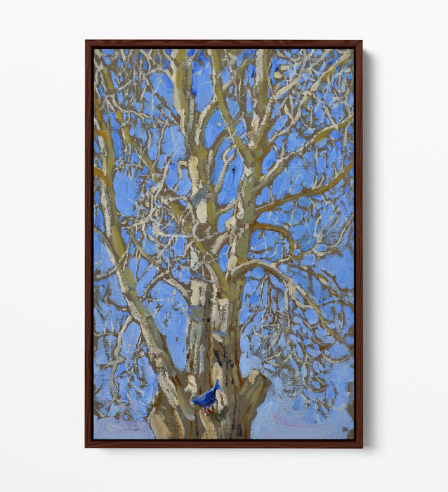 Float Effect Canvas Art - Handmade Bird Canvas Print With Premium 30mm Deep Frame