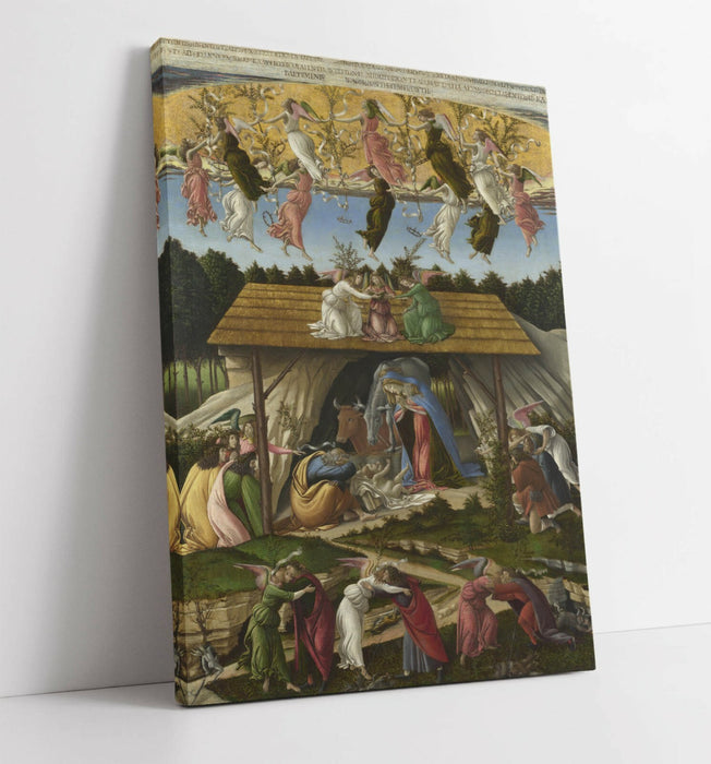 SANDRO BOTTICELLI, THE MYSTICAL NATIVITY -CANVAS WALL ART PICTURE PRINT ARTWORK
