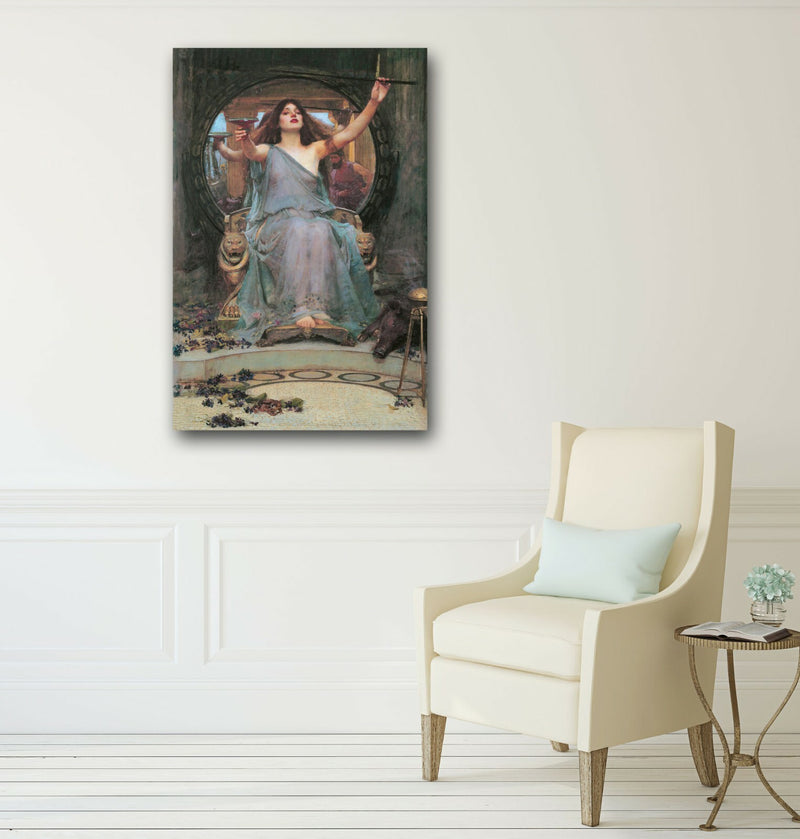 Canvas Wall Art – Handmade John W Waterhouse Circe Offering Cup Print | Vibrant Artwork