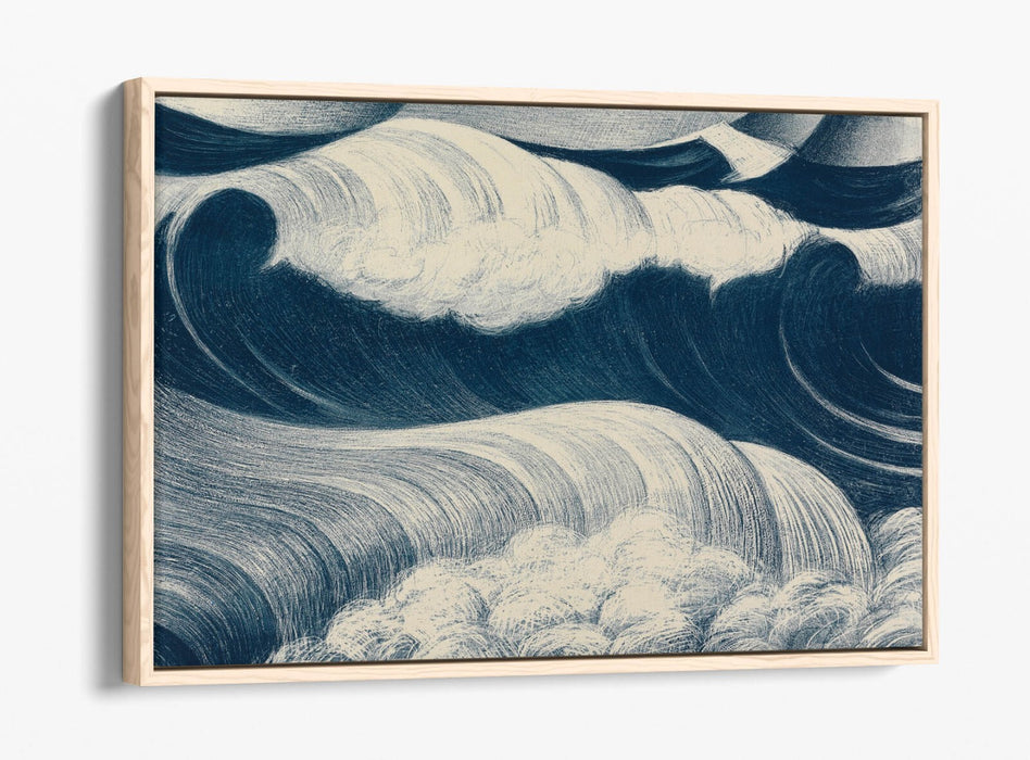 Canvas Wall Art – Wave Art Decoration | Handmade Float Effect Canvas Print