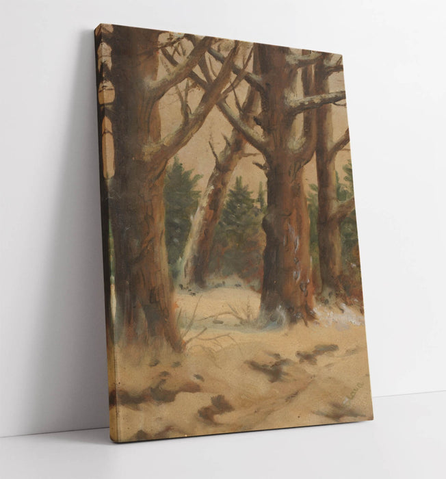 Canvas Wall Art - Slava Raskaj Forest Winter Painting | Handmade Print Ready to Hang