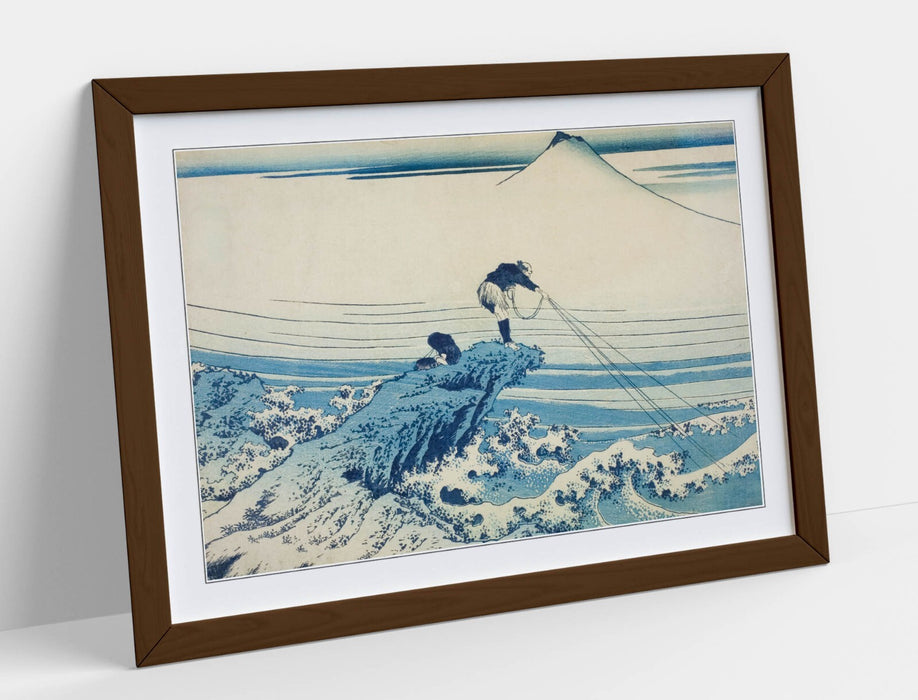 Framed Art Poster – Hokusai Kajikazawa in Kai Province | Handmade UK Frame