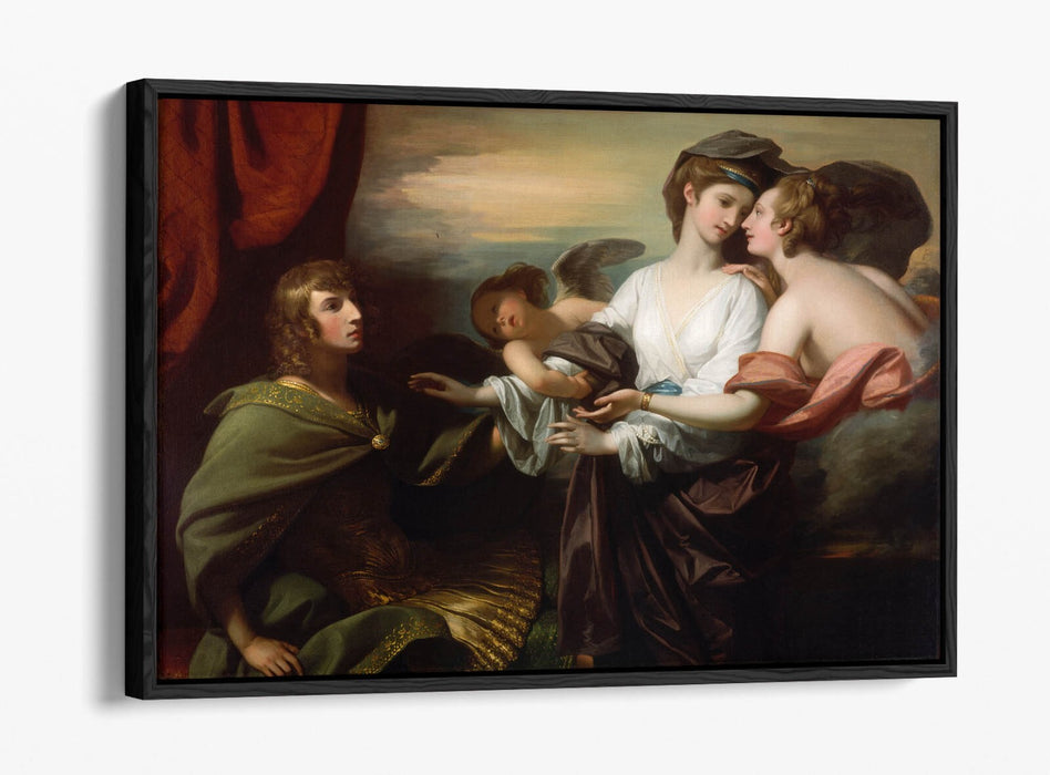 Canvas Wall Art Print - Benjamin West Helen Brought To Paris | Float Effect Canvas