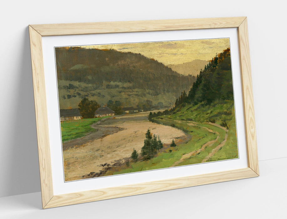 Framed Art Poster - Landscape Wall Decor by Ferdinand Katona | Handmade UK Print