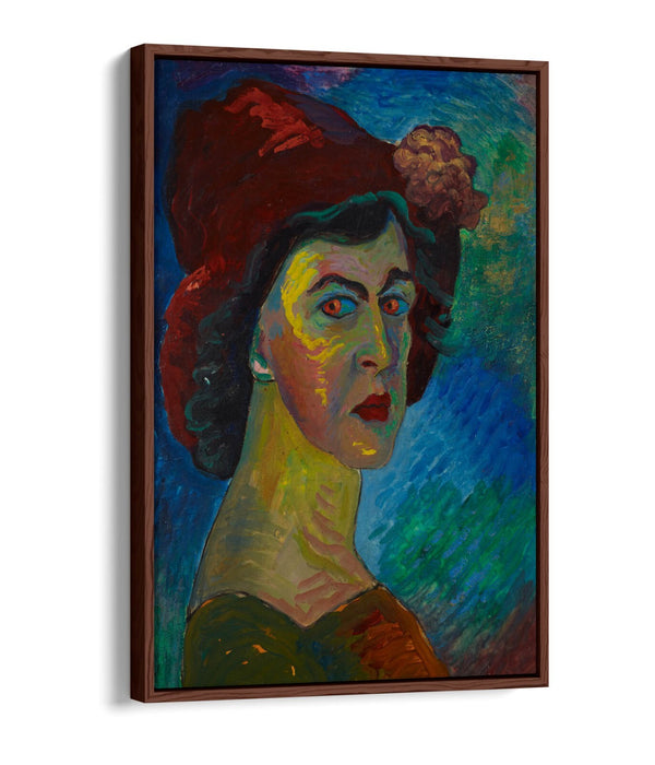 Float Effect Canvas Art – Marianne Von Werefkin Self Portrait Print on 30mm Deep Frame