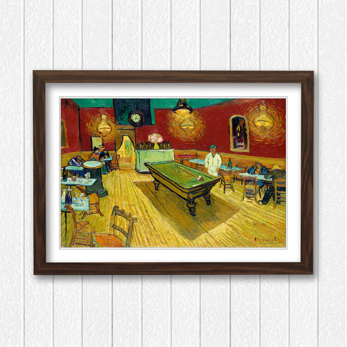 Van Gogh Wall Art - The Night Cafe Classic Framed Art Poster With Quality Wood Frame