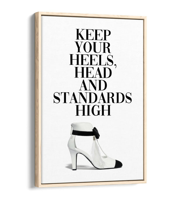 Canvas Wall Art - Float Effect Canvas Print With Premium MDF Frame - Black