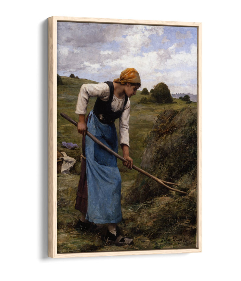 Float Effect Canvas Art - Julien Dupre Haymaking, Premium Handmade Wall Print