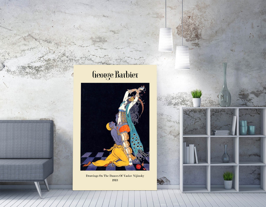 Art Nouveau Poster – Handmade Canvas Wall Art With Premium Varnish Finish