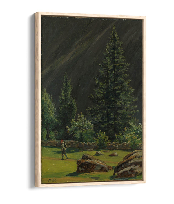 MARTINUS RORBYE, NORSK SETER -FLOAT EFFECT CANVAS WALL ART PRINT