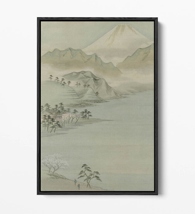 Canvas Wall Art Print – Utagawa Hiroshige Lake Suwa | Float Effect Premium Canvas