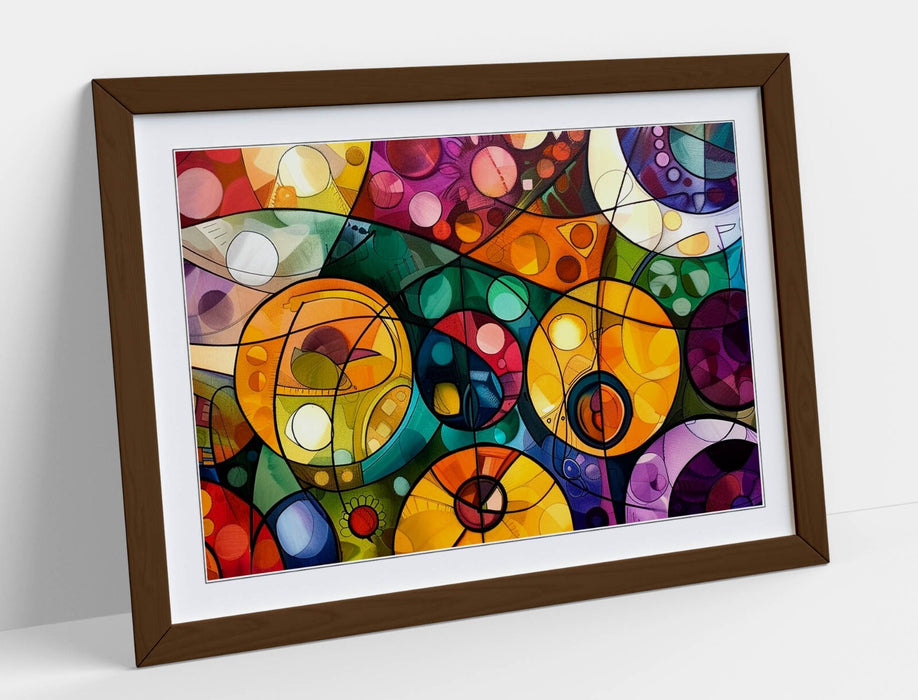 Stained Glass Wall Art | Handmade Wall Print On Matte Paper With Archival Grade Inks