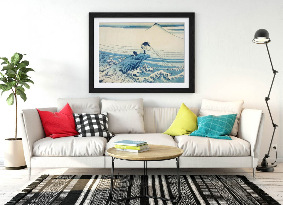 Framed Art Poster – Hokusai Kajikazawa in Kai Province | Handmade UK Frame