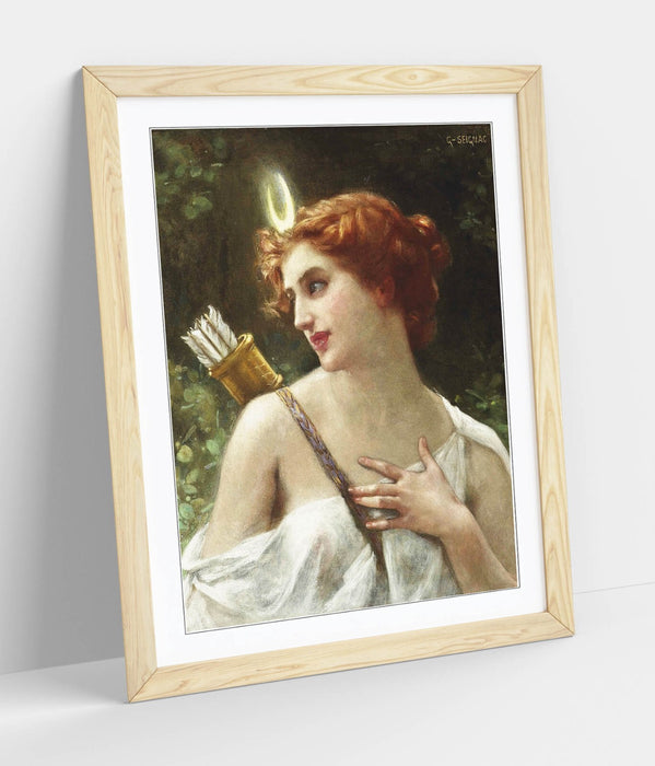Framed Wall Art Featuring Guillaume Seignac Diana The Huntress Print - Handmade UK Art