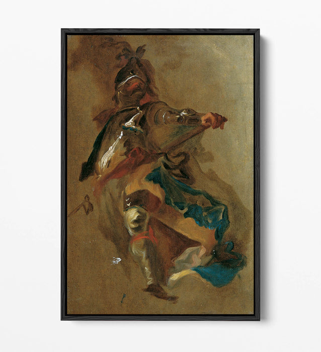 Float Effect Canvas Art – Franz Maulbertsch Standing Commander Print on Premium 30mm Frame