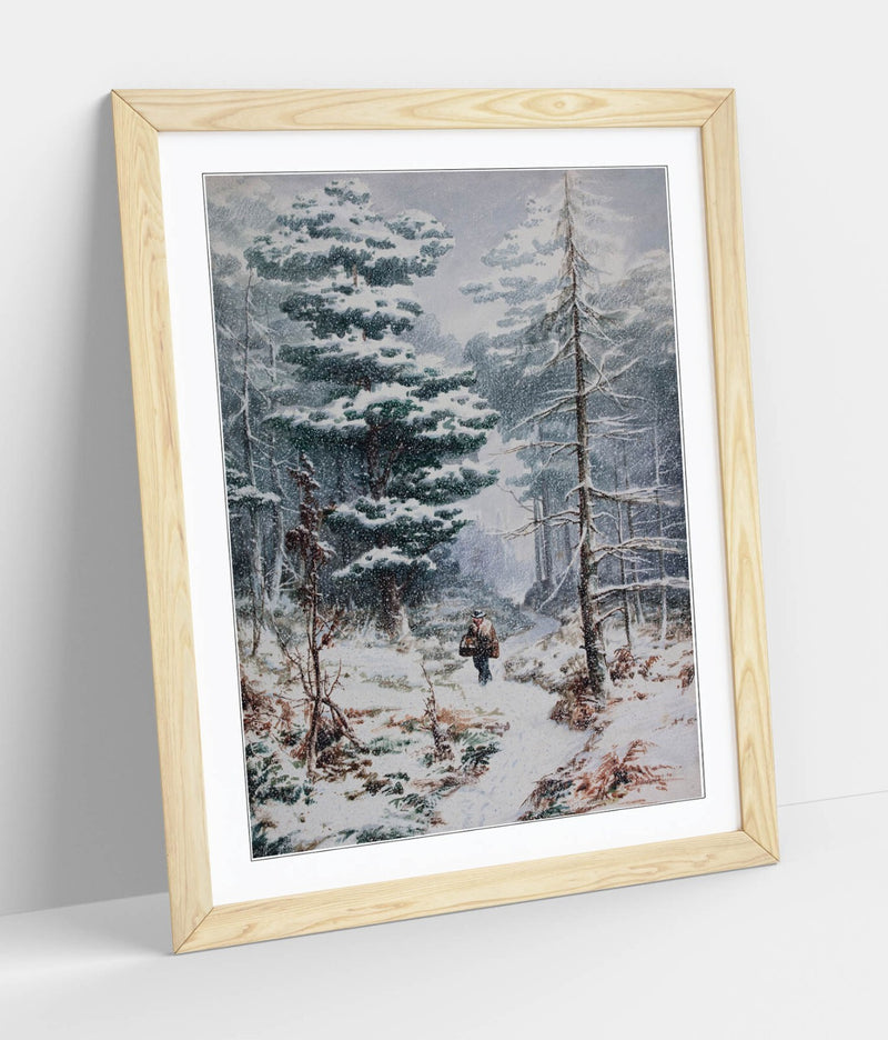 Framed Wall Art - Elijah Walton Rednal Wood In Winter | Handmade UK Print