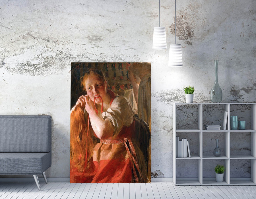 Canvas Wall Art - Anders Zorn Margit Painting Print | Handmade MDF Framed Canvas