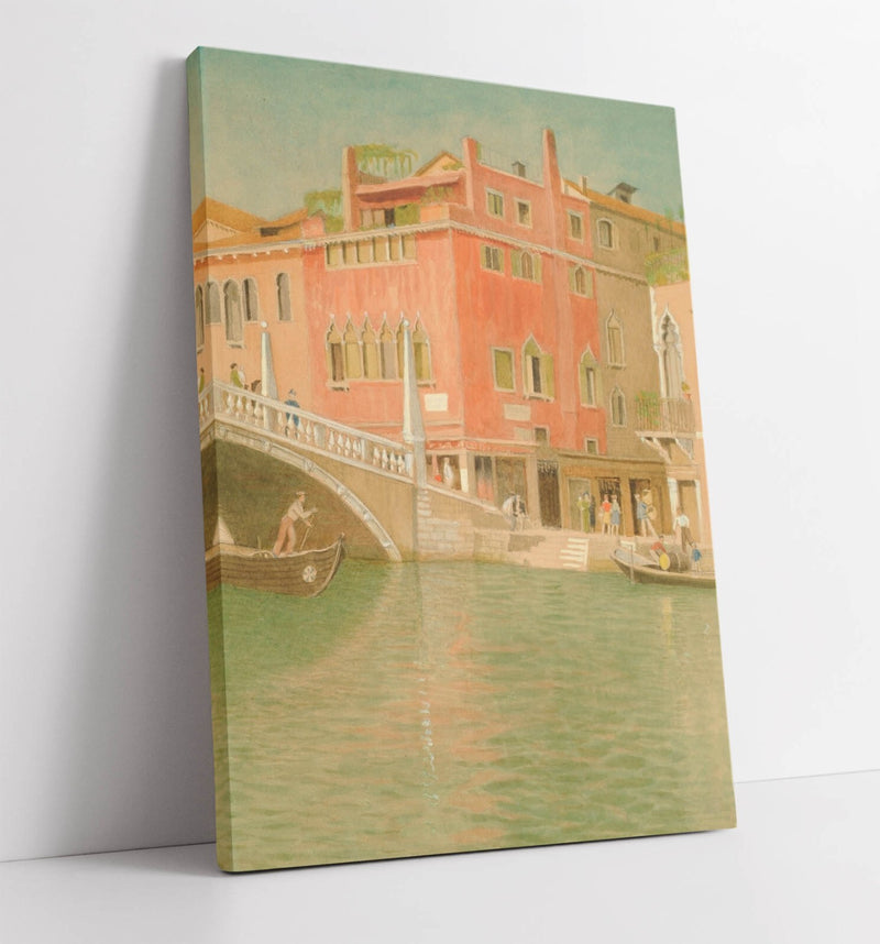 Canvas Wall Artwork – Joseph Southall Ponte Cannareggio Art Print on Archival Grade Canvas