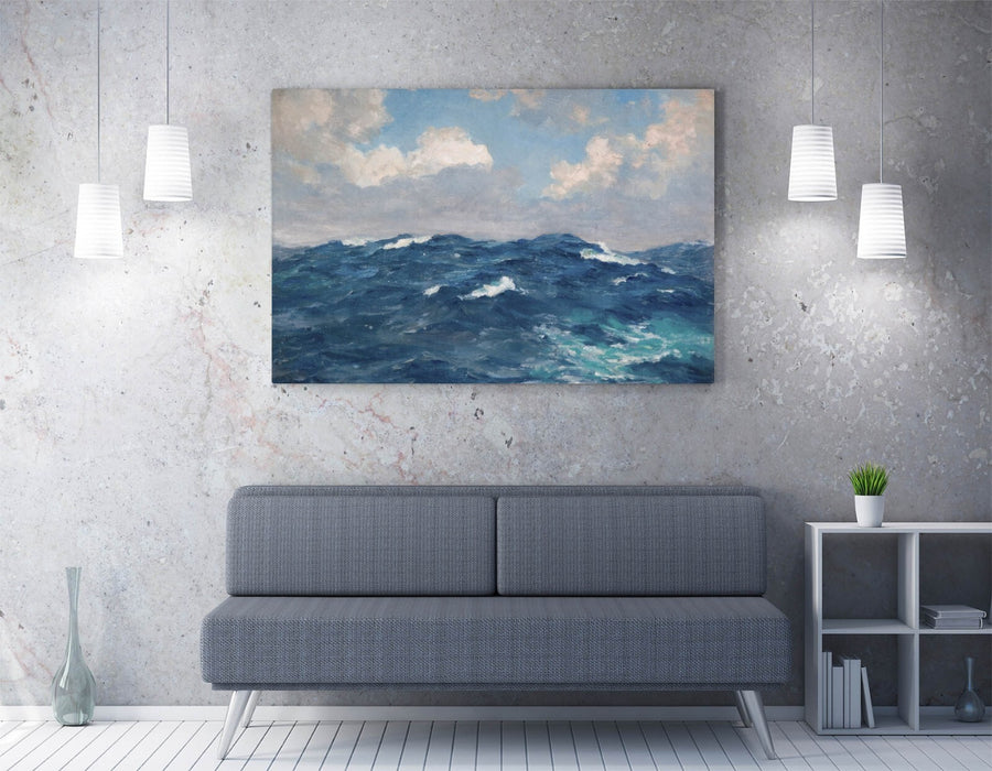 Canvas Wall Art - Beatrice Bright Atlantic Rollers | Handmade Custom Framed Print