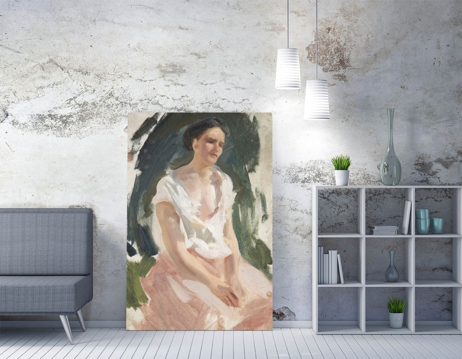 Canvas Wall Art - Woman Figure Artwork Print | Handmade Canvas Painting Print