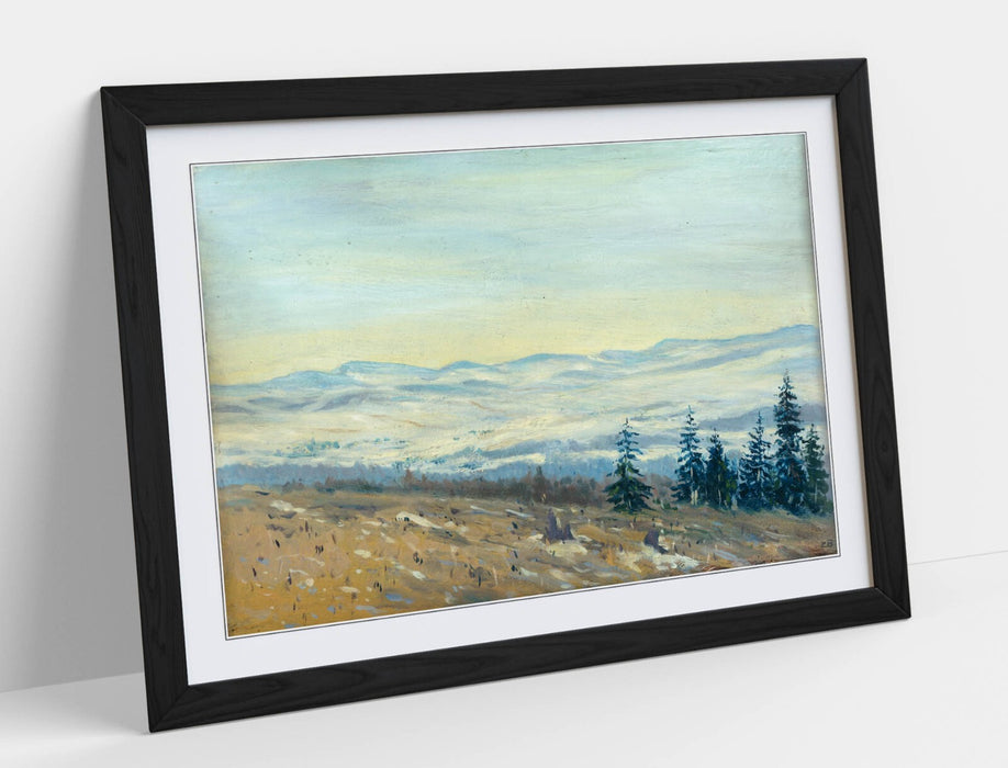 Framed Art Poster - Ferdinand Katona High Tatras Artwork | Handmade Wall Decor