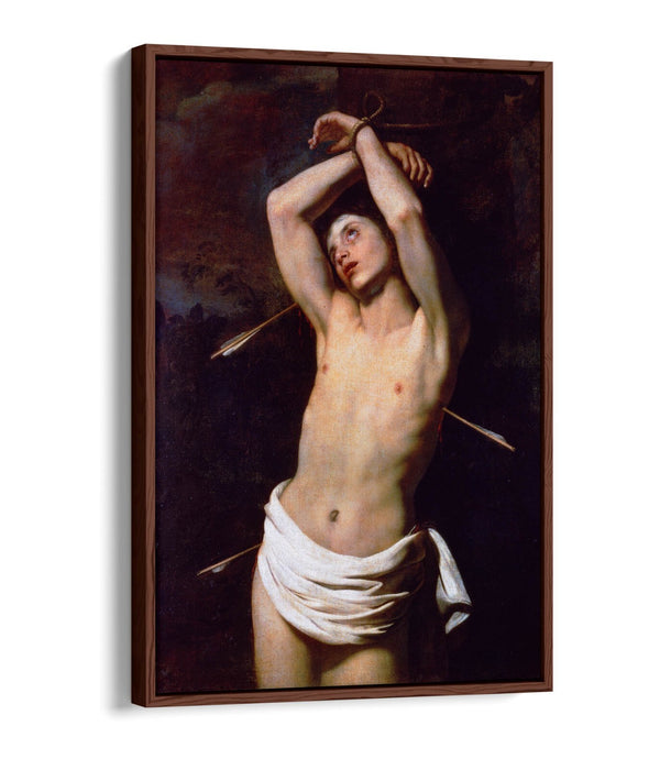 Canvas Wall Art - Nicolas Regnier St Sebastian | Float Effect Canvas Print