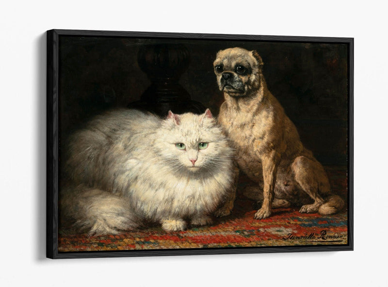Float Effect Canvas Art | Premium Satin Varnish Henriette Ronner Knip Print