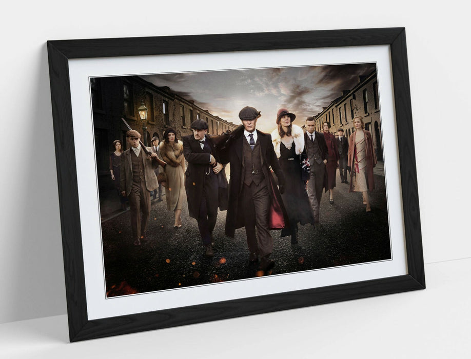 PEAKY BLINDERS CREW -ART FRAMED POSTER PICTURE PRINT ARTWORK-