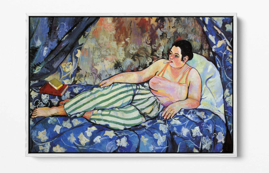 SUZANNE VALADON, THE BLUE ROOM -FLOAT EFFECT CANVAS ART PRINT- FAMOUS PAINTING