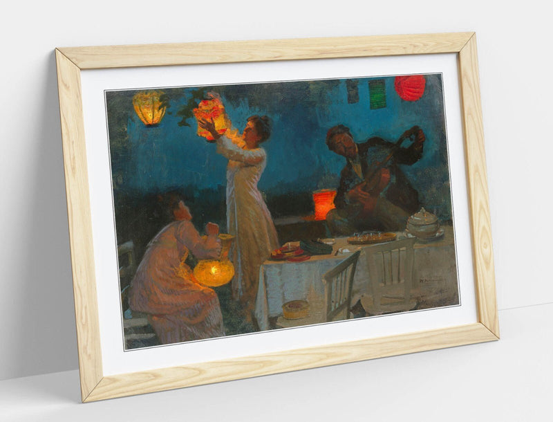 Framed Wall Art – Max Pietschmann Lantern Studies Poster Print With Matte Paper